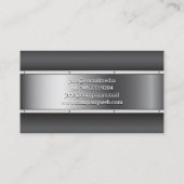 フィットネスロゴ |金属工業用名刺 名刺 (裏面)