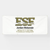 フィットネス事業 |パーソナルトレーナーモノグラムロゴ 横断幕 (横)