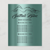 フィットネス体建物スパロゴティール（緑がかった色）グリーン チラシ (裏面)