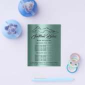 フィットネス体建物スパロゴティール（緑がかった色）グリーン チラシ (シングル)