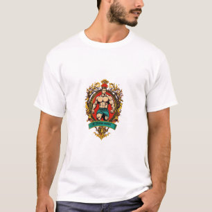 フィットネス健康と栄養マンデジタル Tシャツ