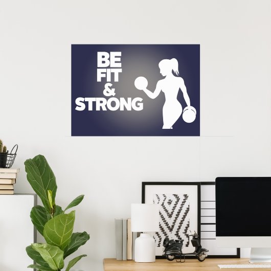 フィットネス動機引用文 ポスター (ホームオフィス)