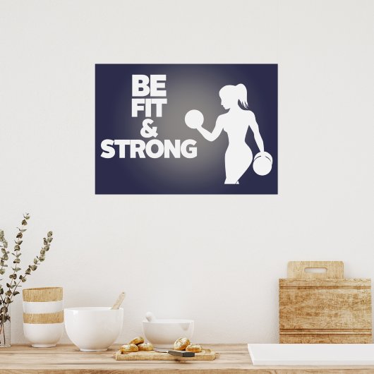 フィットネス動機引用文 ポスター (キッチン)