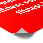 フィットネス動機 ポスター (角)