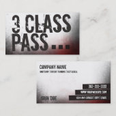 フィットネス名刺三級合格証 ロイヤリティカード (正面/裏面)