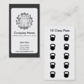 フィットネス名刺十種券 ロイヤリティカード (正面/裏面)