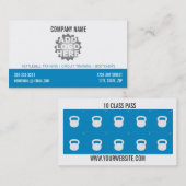 フィットネス名刺十種券 ロイヤリティカード (正面/裏面)