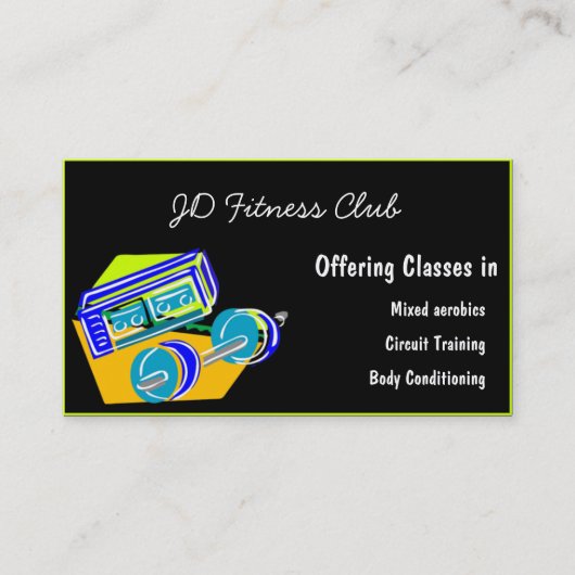 フィットネス名刺 名刺 (正面)