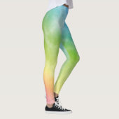 フィットネス女性ギフトジムウォータカラーレインボースポーツ レギンス (右)