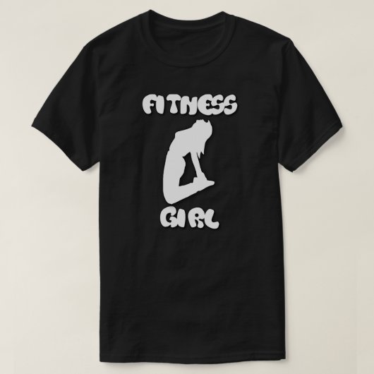 フィットネス女 Tシャツ (デザイン正面)