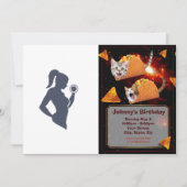 フィットネス娘がダンベルを持ち上げる 招待状 (正面)