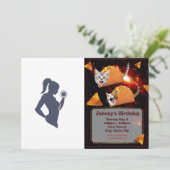 フィットネス娘がダンベルを持ち上げる 招待状 (スタンド正面)