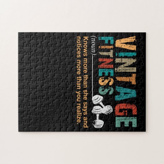 フィットネス恋人|ヴィンテージフィットネス定義引用文 ジグソーパズル (横)