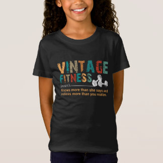 フィットネス恋人|ヴィンテージフィットネス定義引用文 Tシャツ