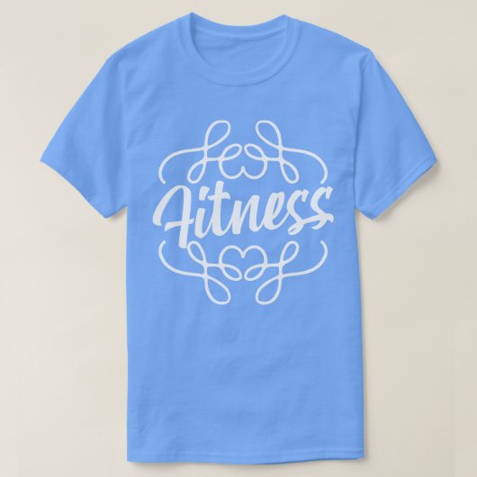 フィットネス文字 Tシャツ (デザイン正面)