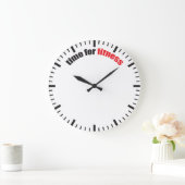 フィットネス時間 – ジムのモチベーション ラージ壁時計 (ホーム)