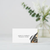 フィットネス栄養パーソナルトレーナーエレガントモダン 名刺 (スタンド正面)