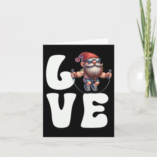 フィットネス格言パパスキップロープラブカーディオ カード (正面)