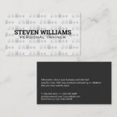 フィットネス機器 |パーソナルトレーナー 名刺 (正面/裏面)