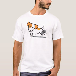 フィットネス犬の重量の訓練 Tシャツ