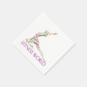 フィットネス界 スタンダードカクテルナプキン (角)