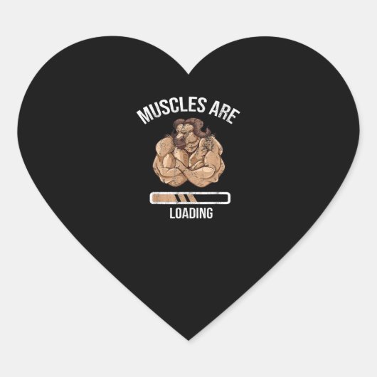 フィットネス筋肉装填用ブロック牛スポーツジム ハートシール (正面)