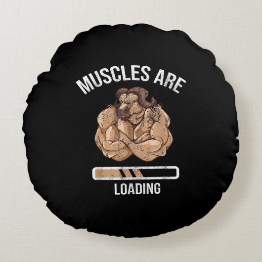 フィットネス筋肉装填用ブロック牛スポーツジム ラウンドクッション (正面)