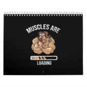 フィットネス筋負荷ブロックOxスポーツジム カレンダー (カバー)