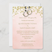 フィットネス訓練体操リングや輪結婚ズ 招待状 (正面)