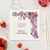 フィットネス誕生会 スタンダードランチョンナプキン (インサイチュ)