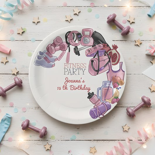 フィットネス誕生会 ペーパープレート