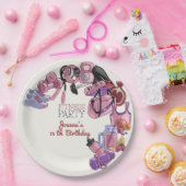 フィットネス誕生会 ペーパープレート (パーティー)