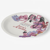 フィットネス誕生会 ペーパープレート (アングル)