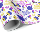 フィットネス誕生日包装紙 ラッピングペーパー (ロールコーナー)