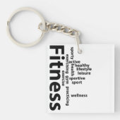 フィットネス語 キーホルダー (正面)