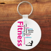フィットネス語 キーホルダー (正面)