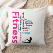 フィットネス語 クッション (ブランケット)