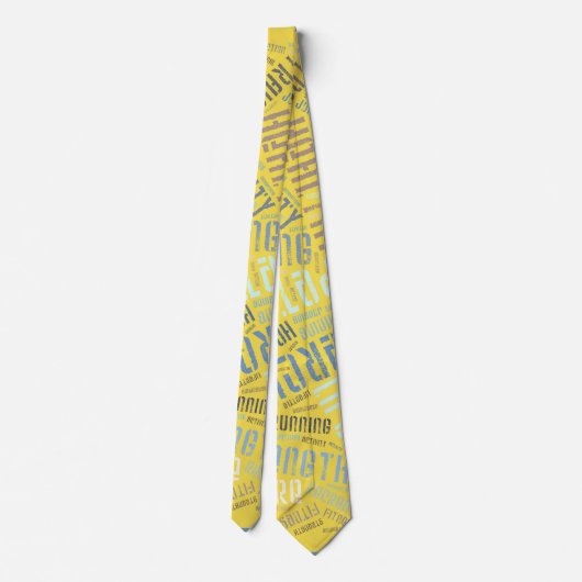 フィットネス語 ネクタイ (裏面)