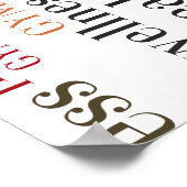 フィットネス語 ポスター (角)