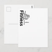 フィットネス語 ポストカード (正面/裏面)
