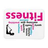 フィットネス語 マグネット (横)