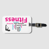 フィットネス語 ラゲッジタグ (正面横)