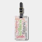 フィットネス語 ラゲッジタグ (正面縦)