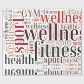 フィットネス語 ラッピングペーパー (フラット)