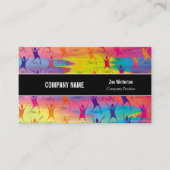 フィットネス踊り モダン 名刺 (正面)