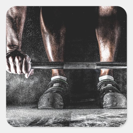 フィットネス重量挙げジムトレーニング スクエアシール (正面)