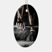 フィットネス重量挙げジムトレーニング セラミックオーナメント (右)