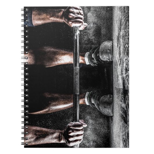 フィットネス重量挙げジムトレーニング ノートブック (正面)
