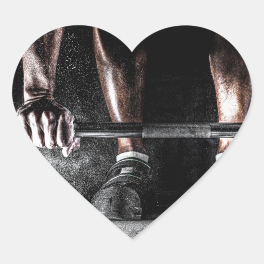 フィットネス重量挙げジムトレーニング ハートシール (正面)