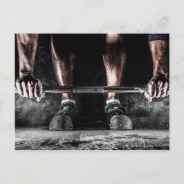 フィットネス重量挙げジムトレーニング ポストカード